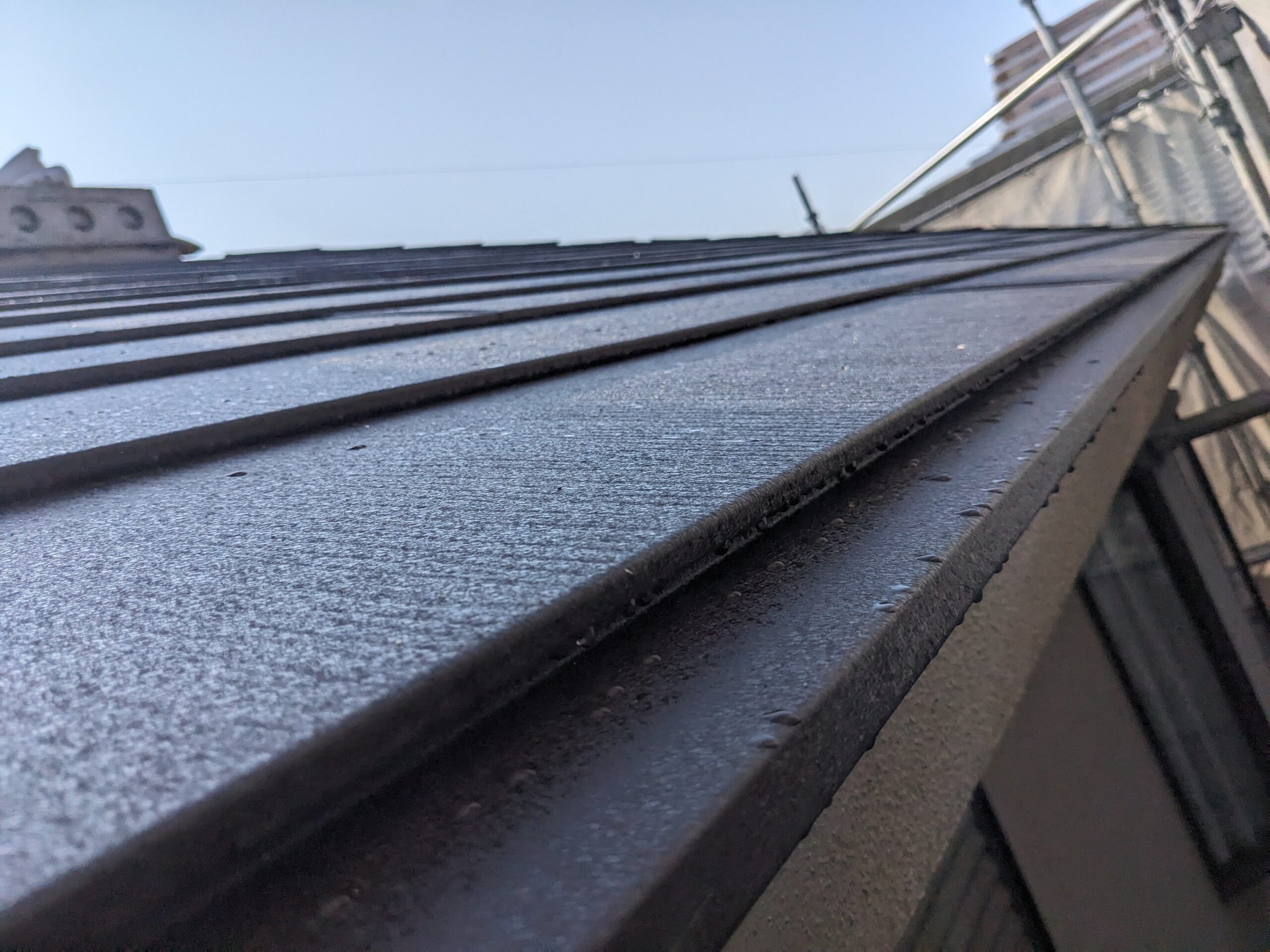 カバー工法用　軒先水切り金物