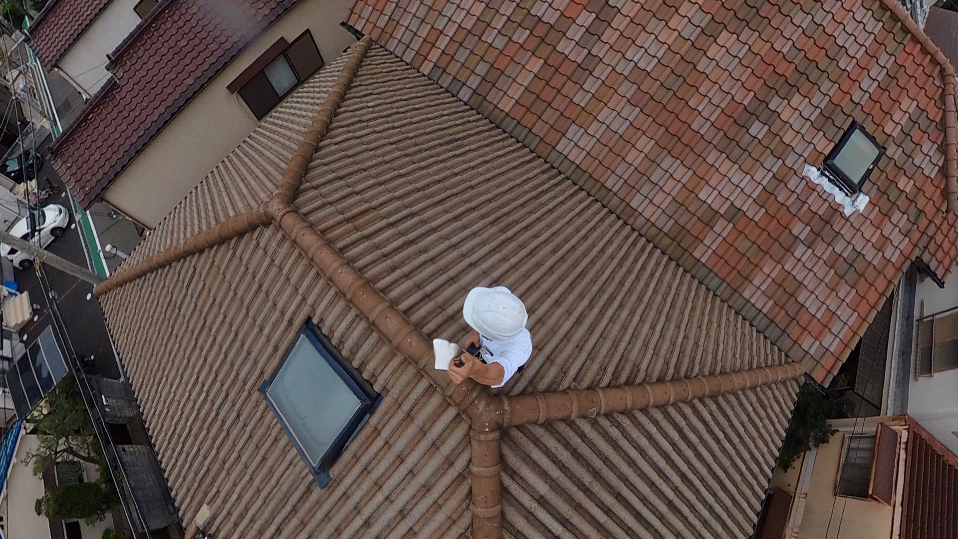 現地調査　延長棒写真